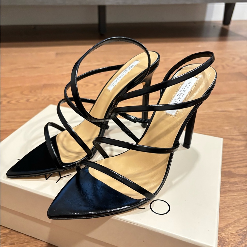 Tony Bianco Black Strappy Sandals